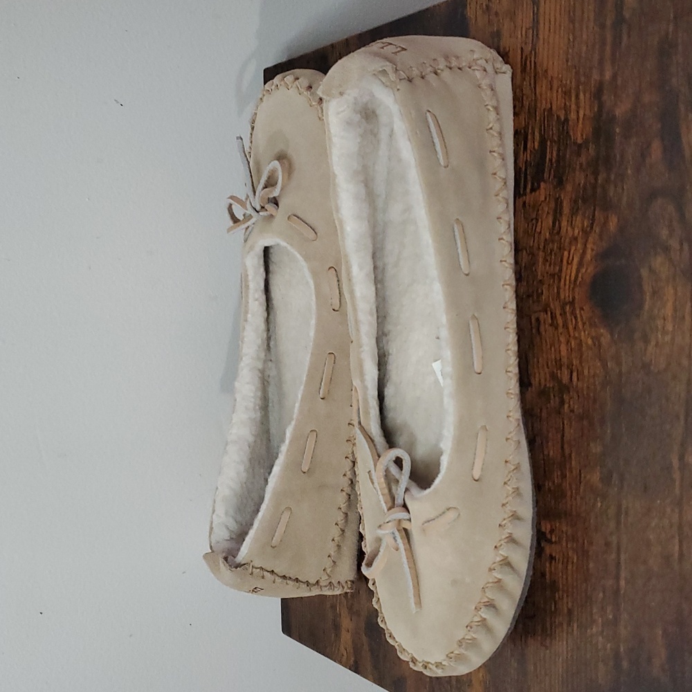 Womens L.L Bean Hearthside Slippers Side 9 Faux Fur Lined - Picture 3 of 9